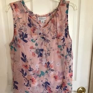 Floral Liz Claiborne blouse tank top